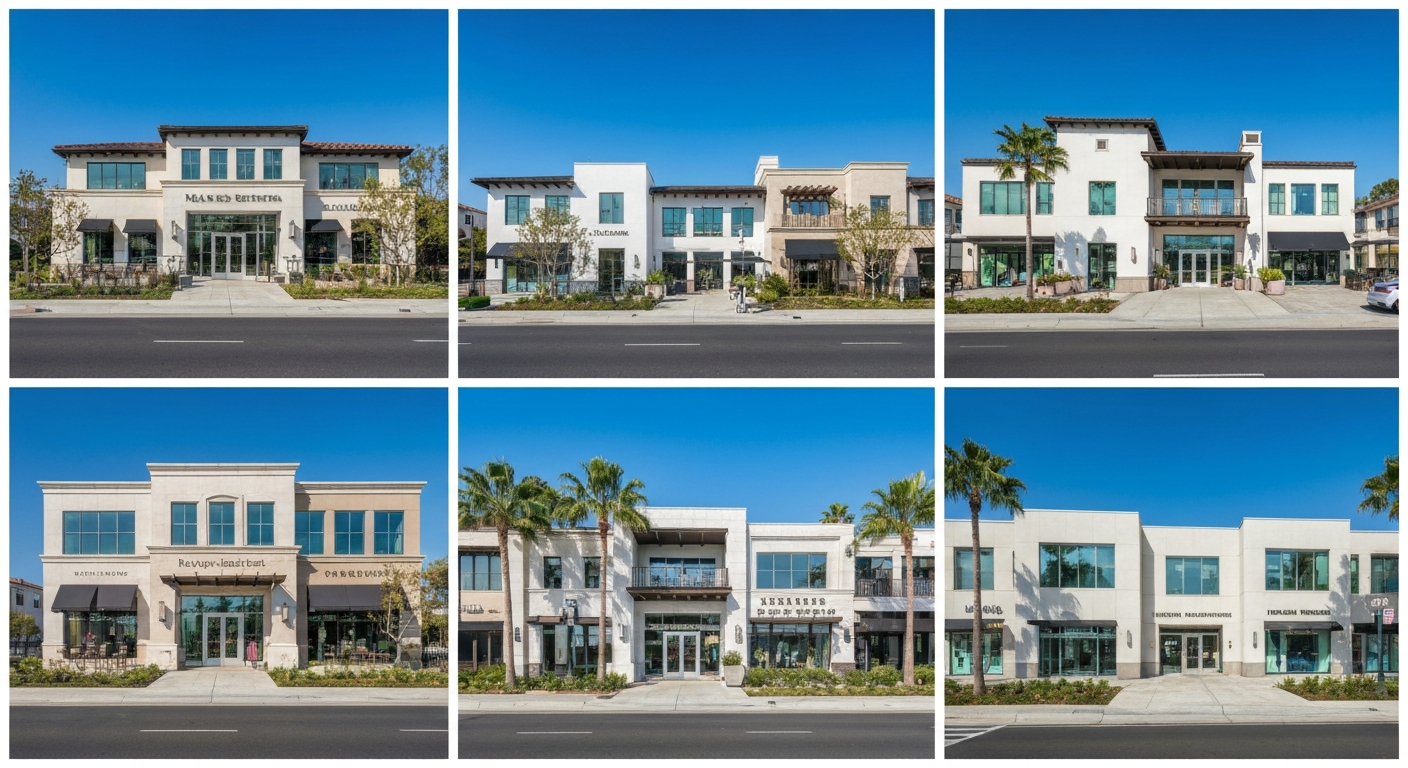 Luxury coastal commercial properties and retail in Palos Verdes Estates, California