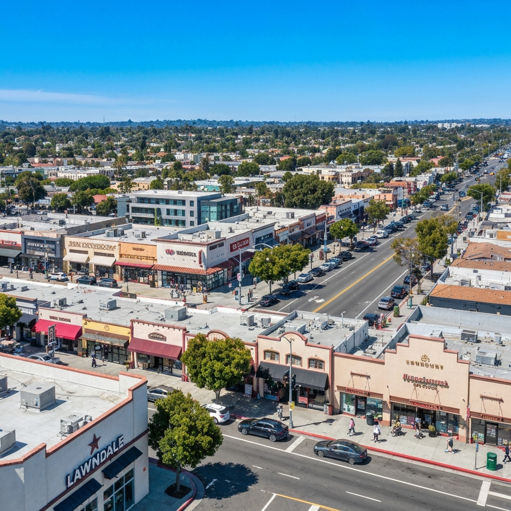 Retail centers and commercial real estate in Lawndale, California