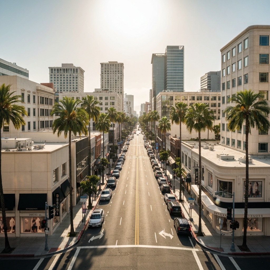 Luxury retail and commercial real estate in Beverly Hills, California