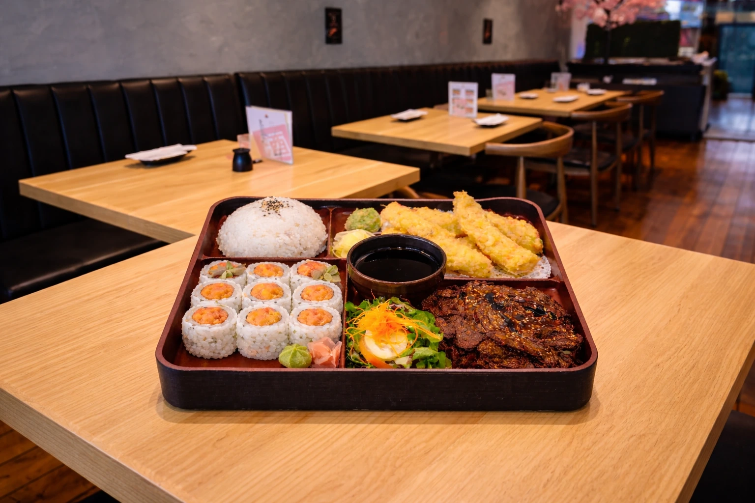 Specialty sushi rolls at Sake Sushi Montrose