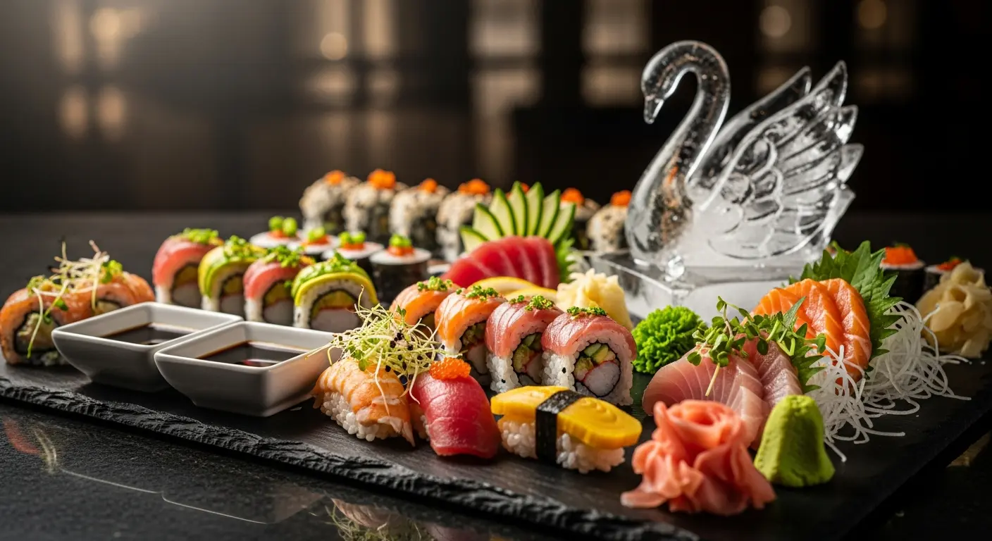 Sake Sushi Bar & Lounge dining room