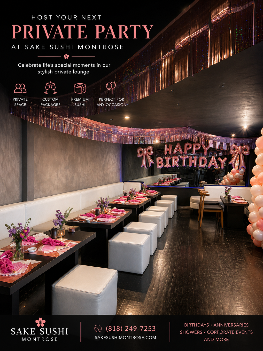 Private party setup