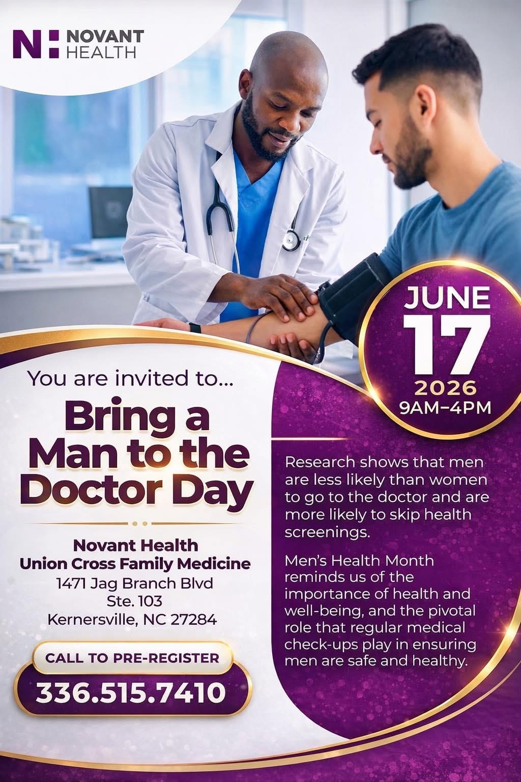 Bring a Man to the Doctor Day