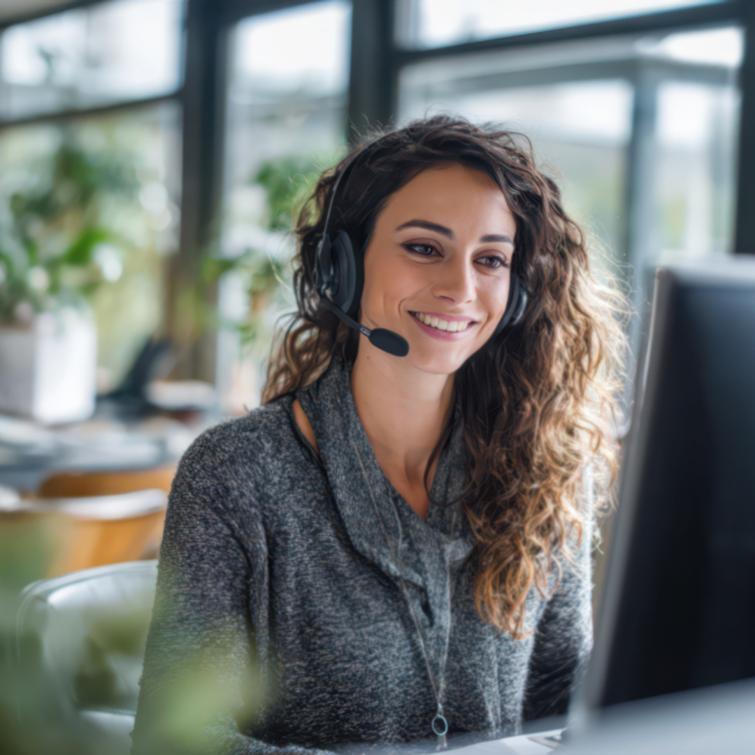 Care specialist on phone