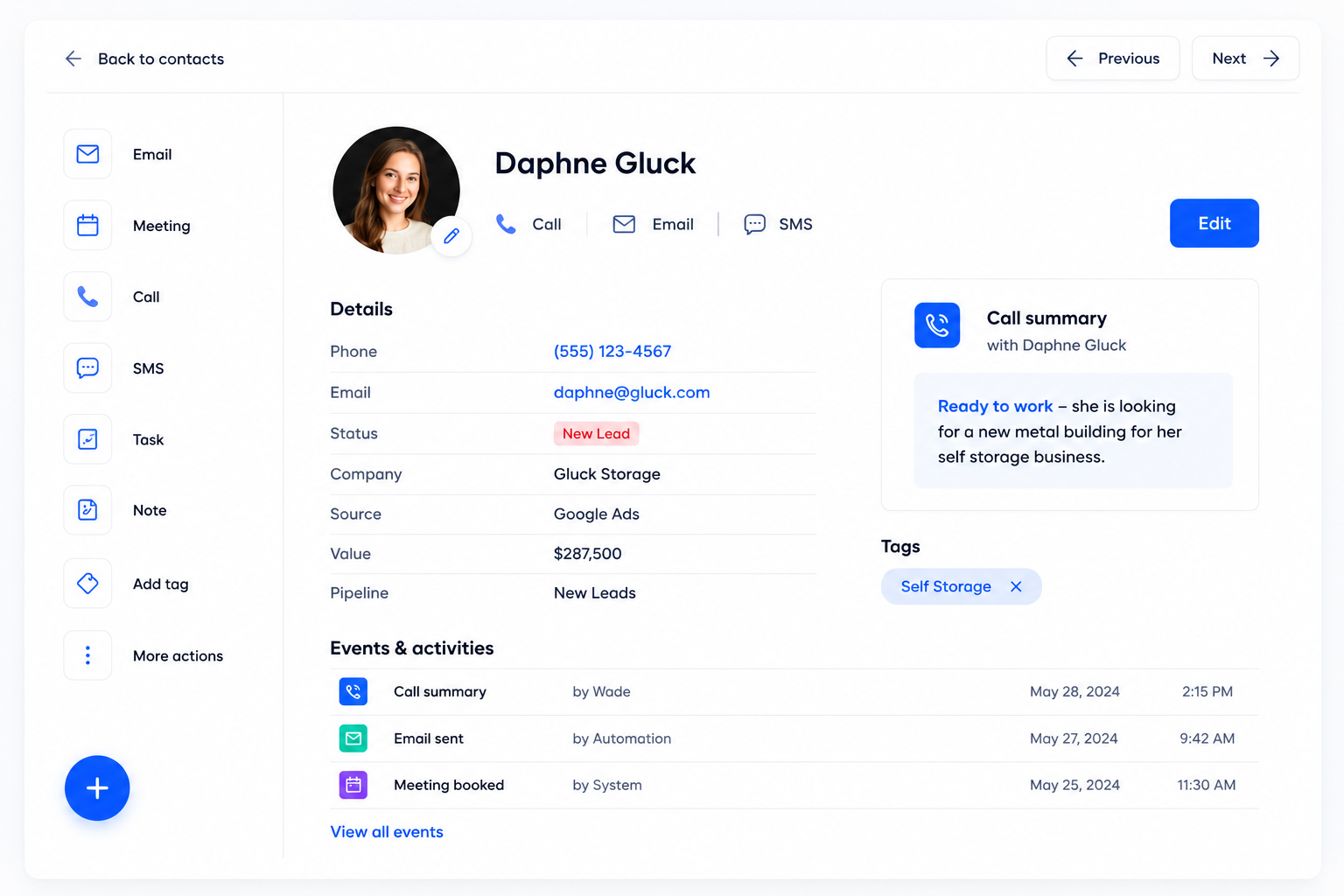 Contact Record