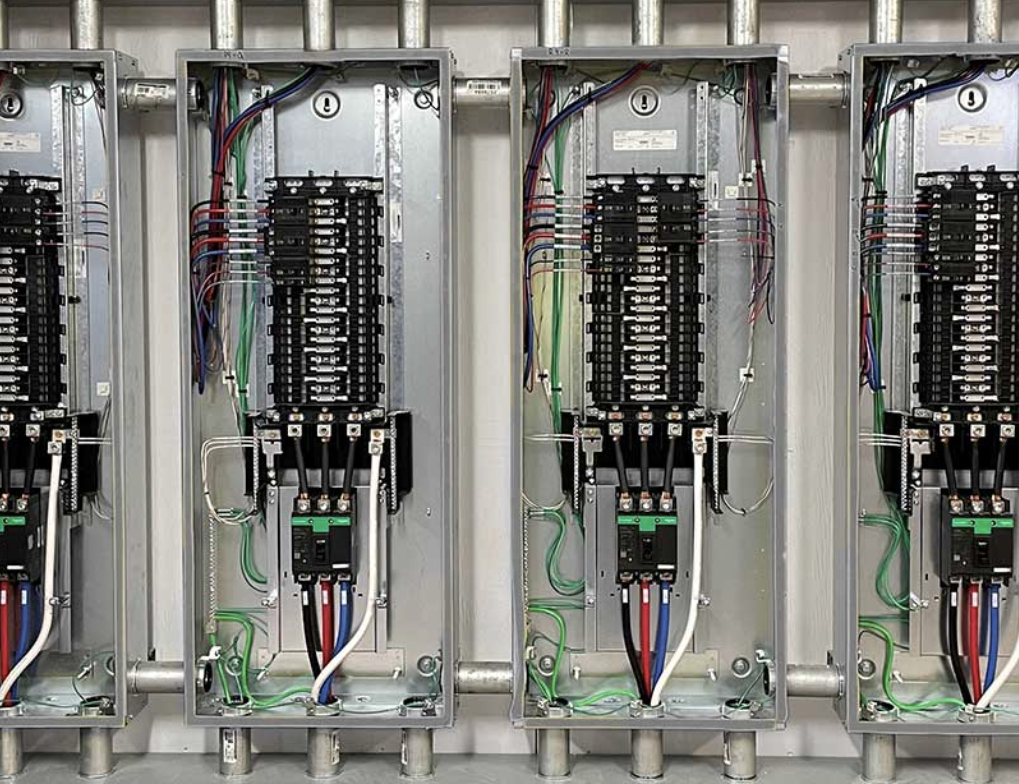 Electrical panel upgrade in progress