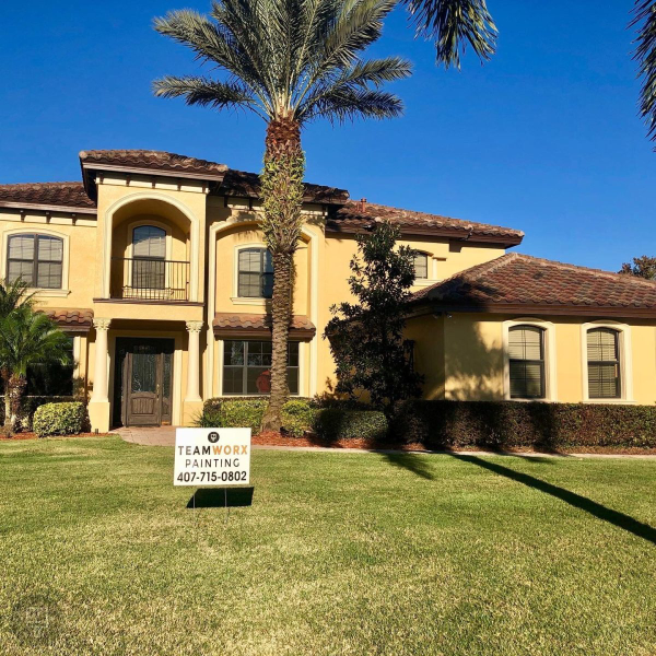 House exterior with Teamworx sign