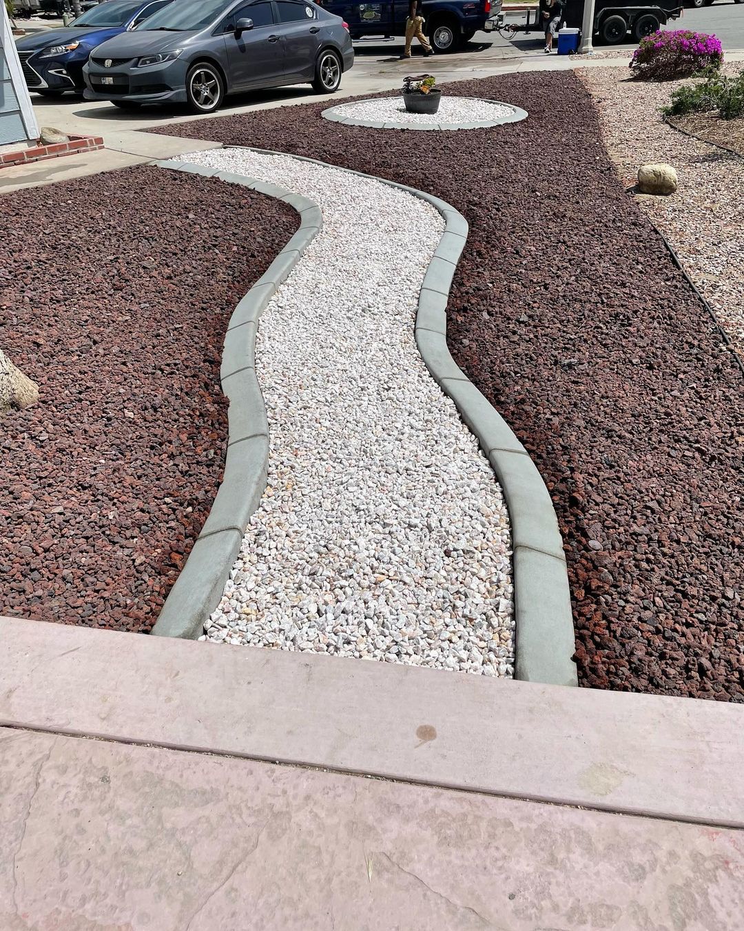 Drought-Tolerant Rock Path