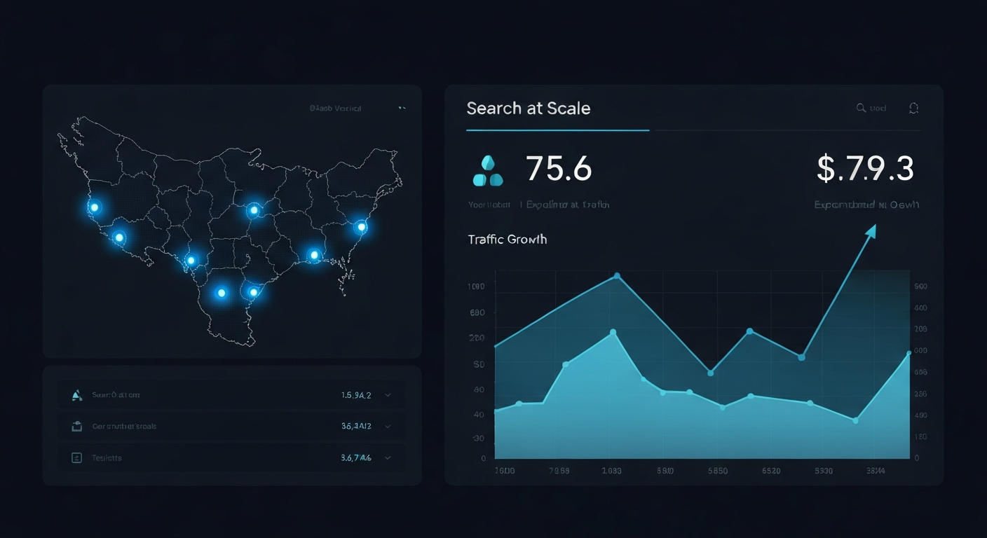 National SEO strategy scaling search visibility across the country