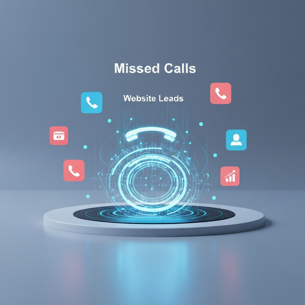 Digital AI Agent representative capturing missed calls and website leads