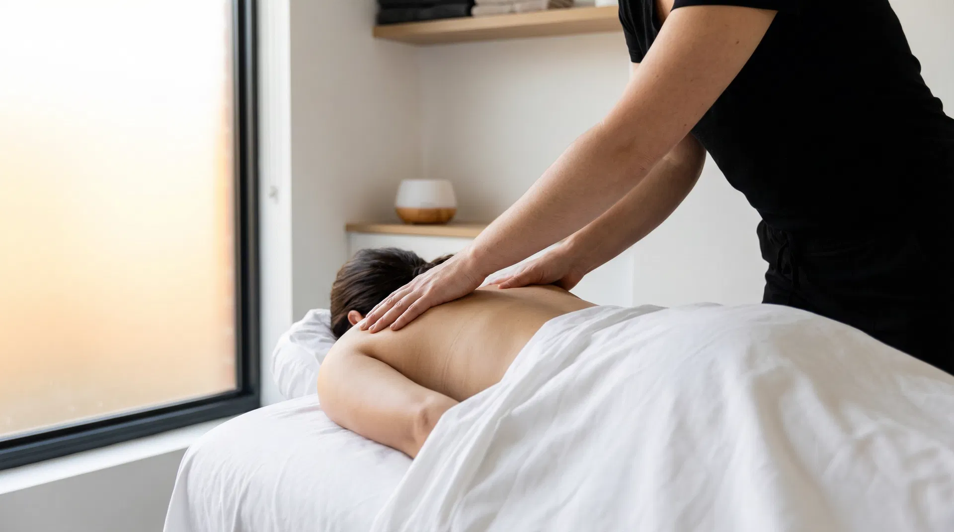 Professional massage therapy session at TM&B Rochester