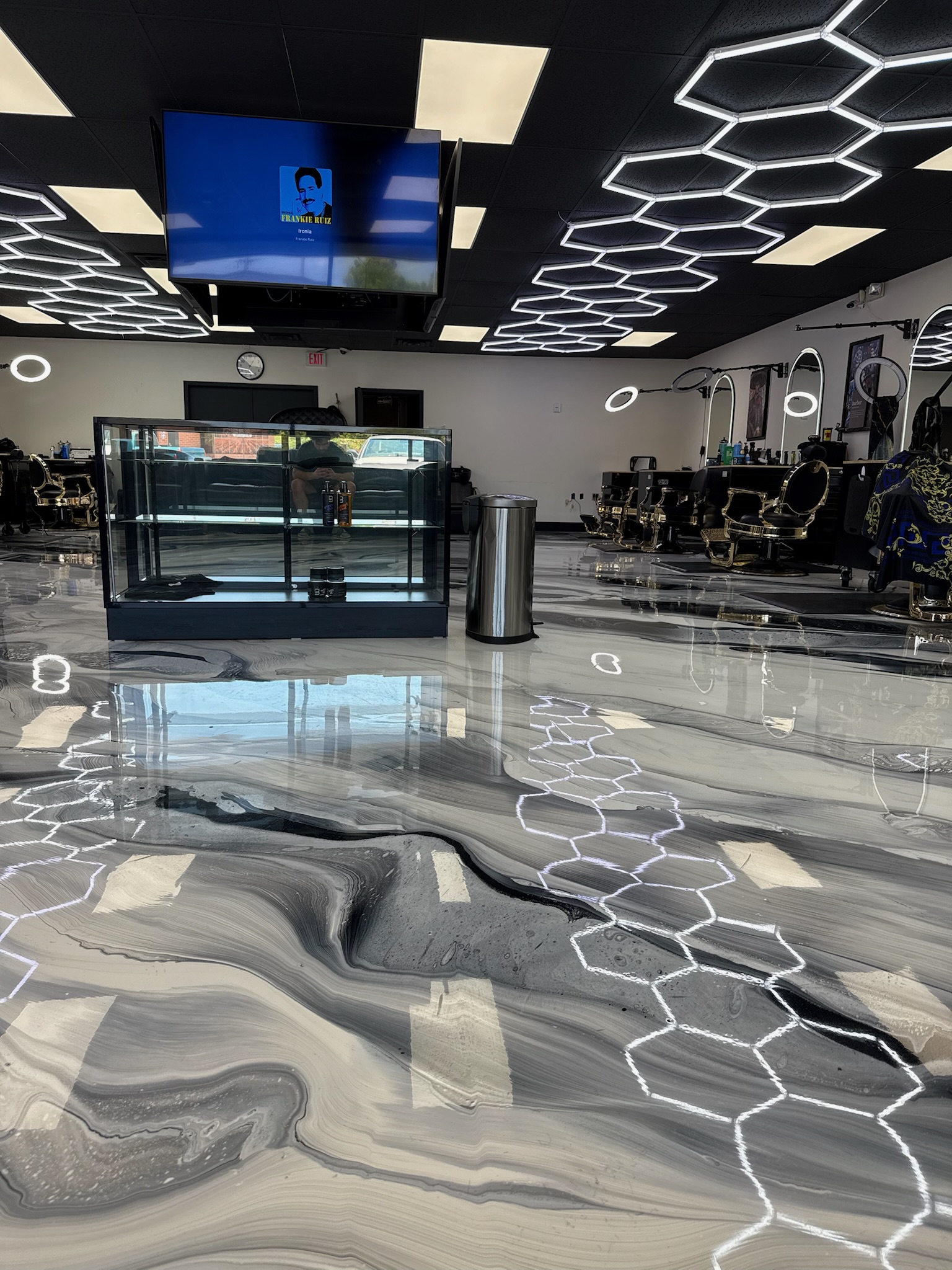 Full Room Transformation with Hexagon Lighting