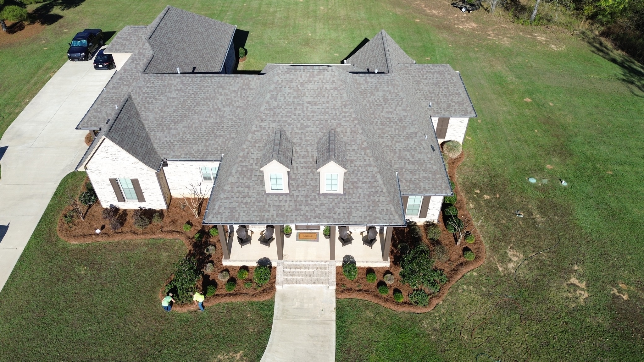 Luxury landscape design and front yard revamp in Madison MS
