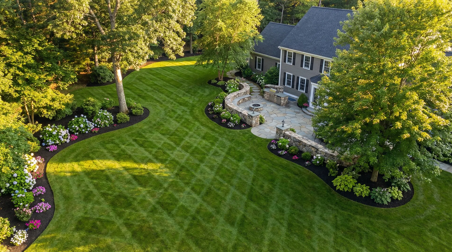 Beautiful residential landscaping