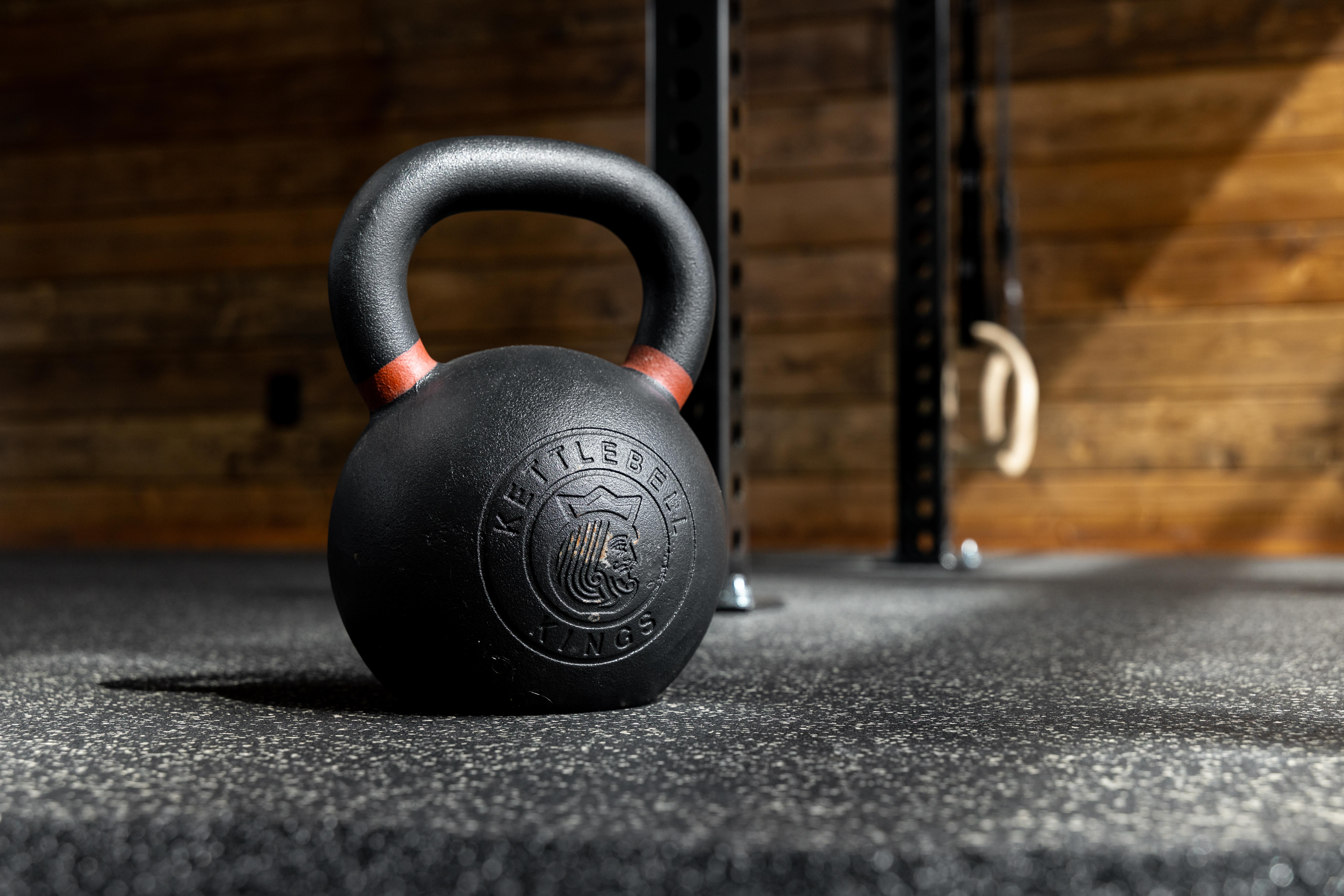 Kettlebell in gym