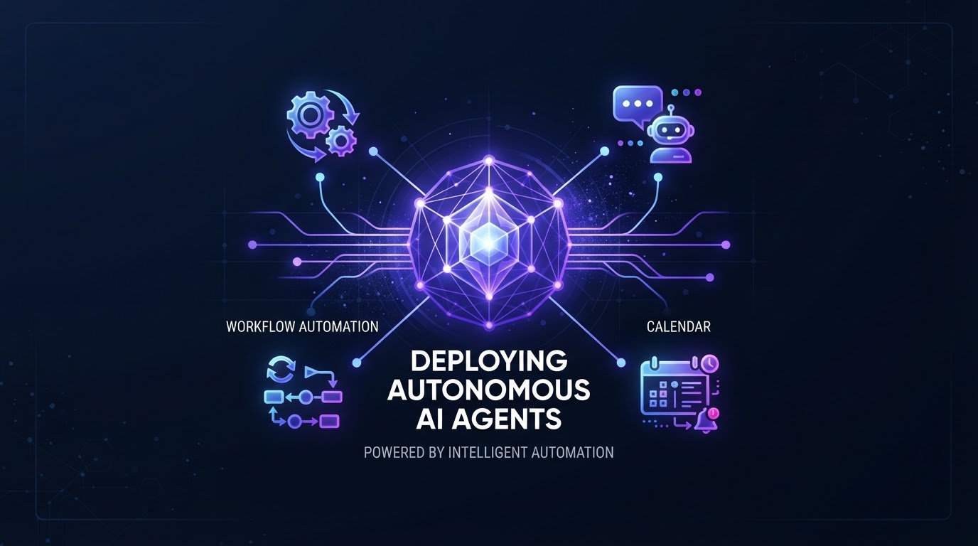 Autonomous AI agent neural network automating business workflows