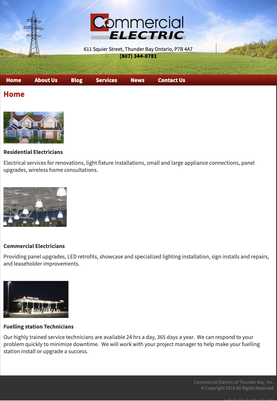 Before redesign