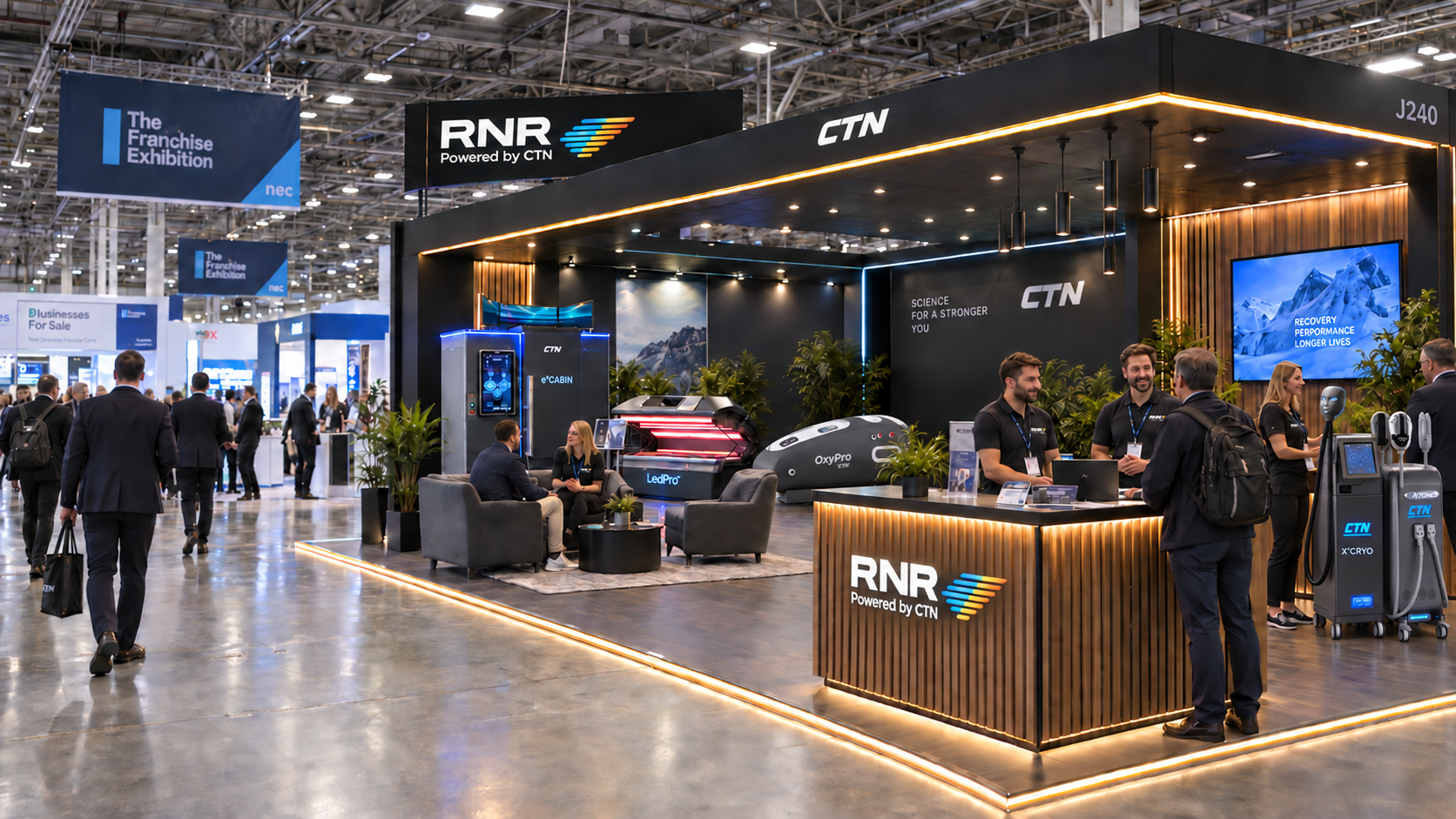 RNR Stand J240 at The National Franchise Exhibition NEC Birmingham