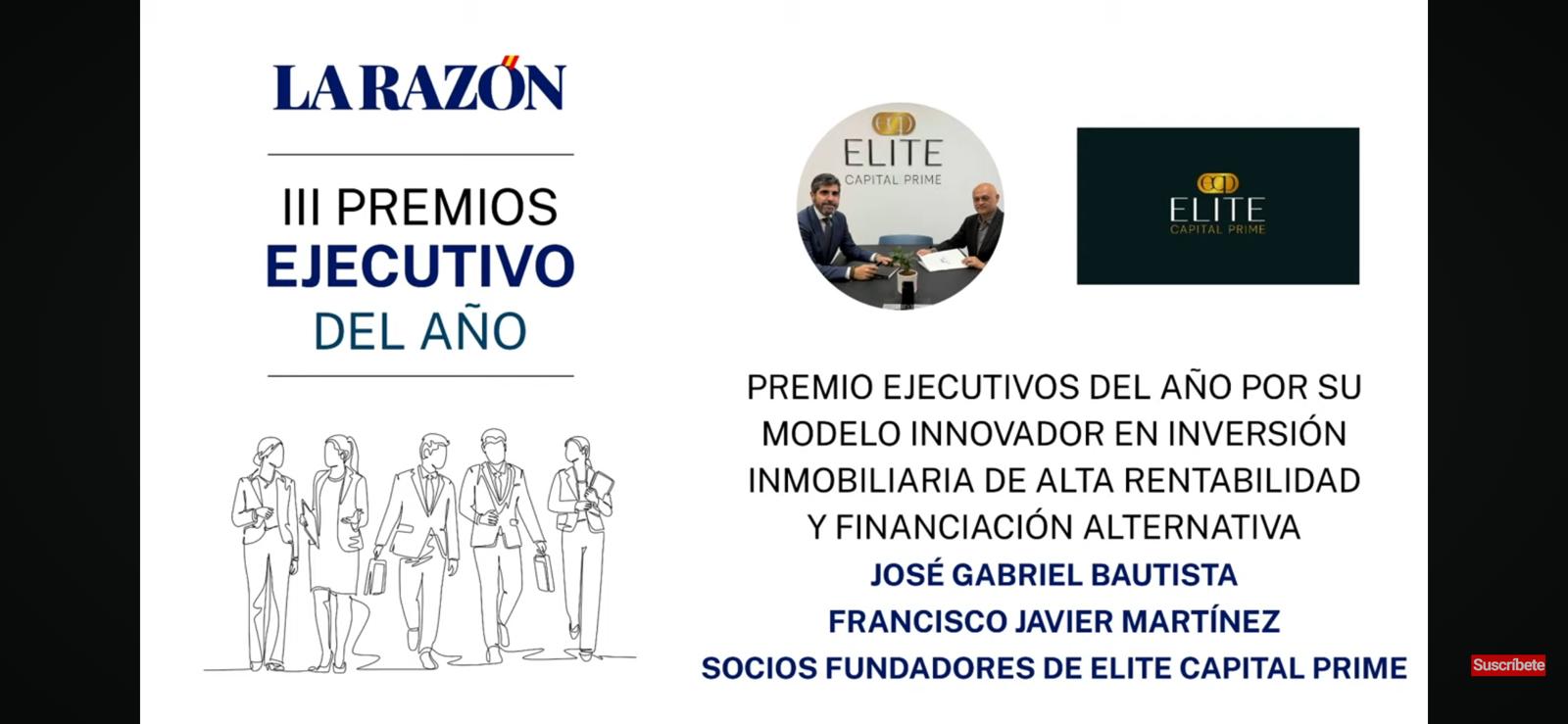 III Premios Ejecutivo del Año La Razón - José Gabriel Bautista y Francisco Javier Martínez