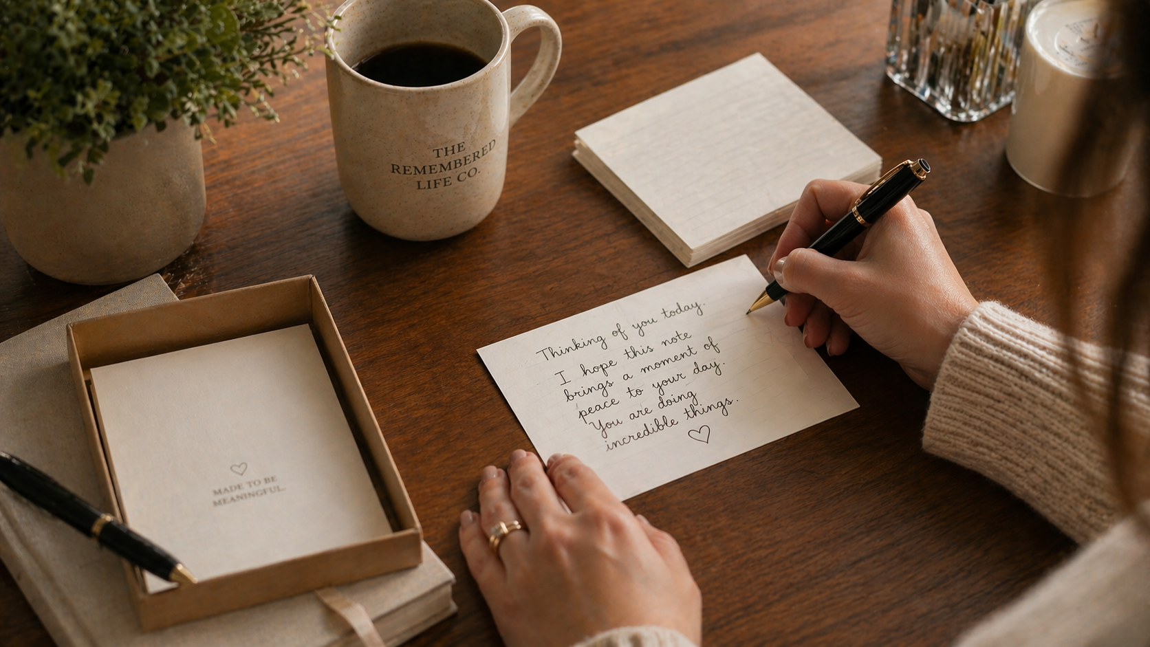 Custom personalized handwritten note by The Remembered Life Co.