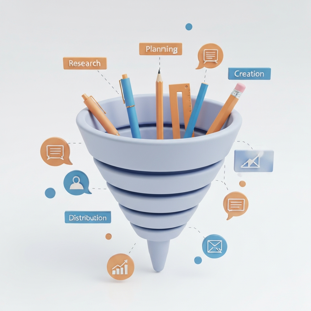 Content Strategy Funnel Visualization
