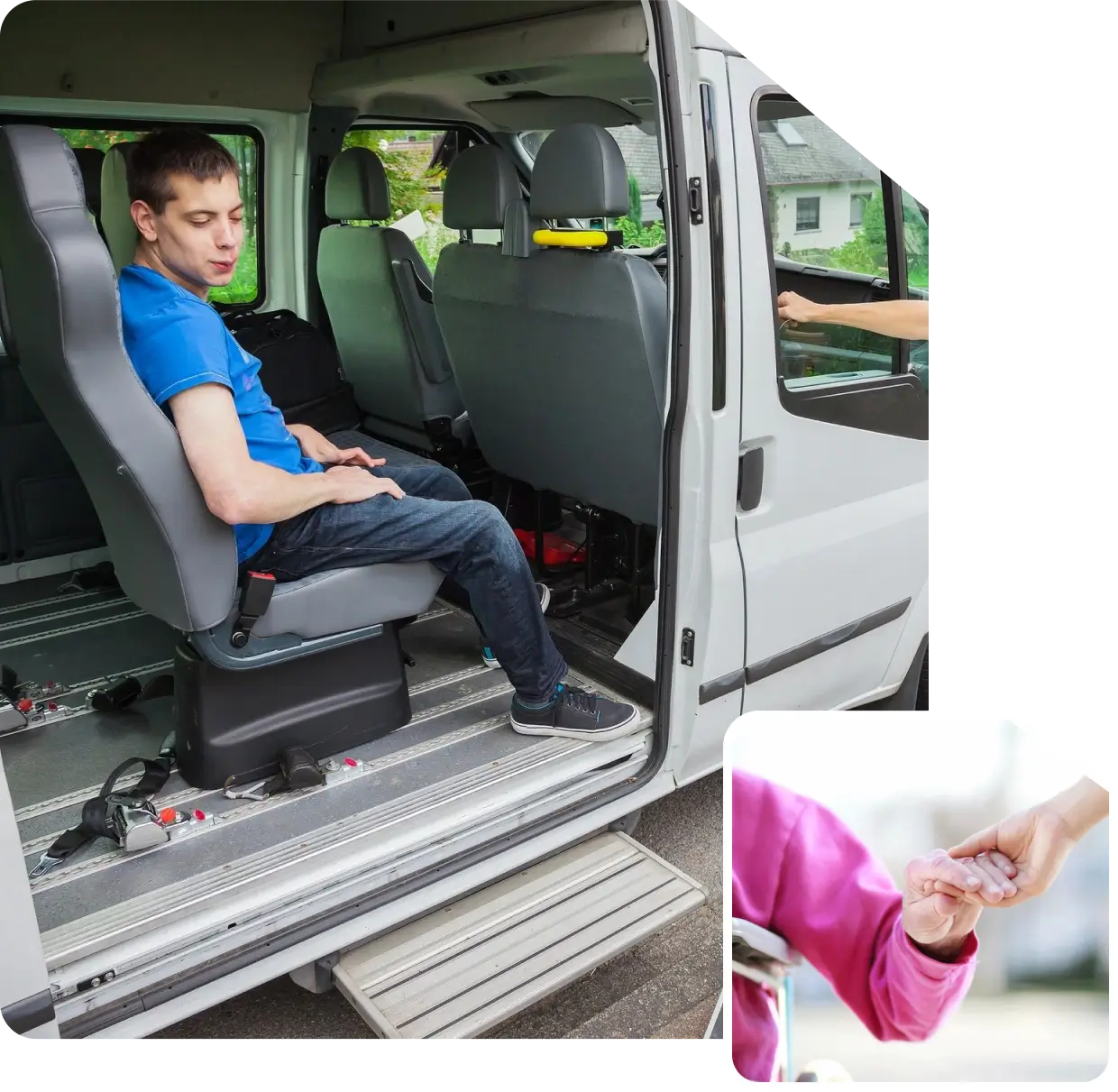 Passenger in van