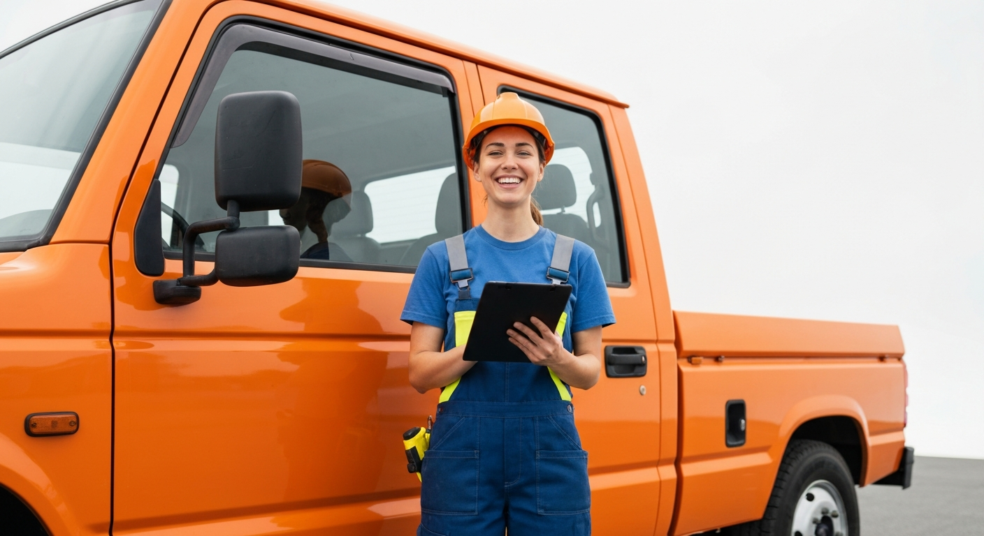 Self employed professional with vehicle