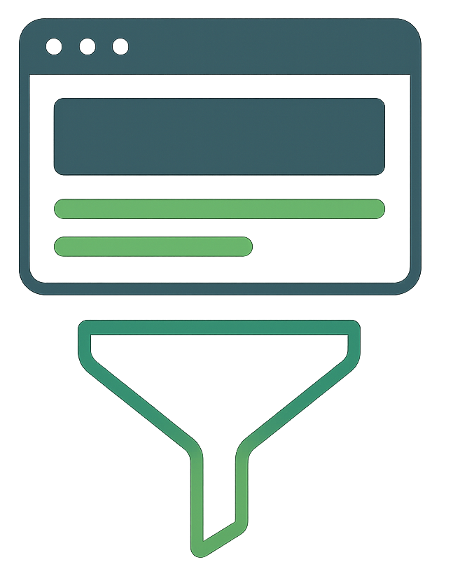 Funnel, landing e siti web