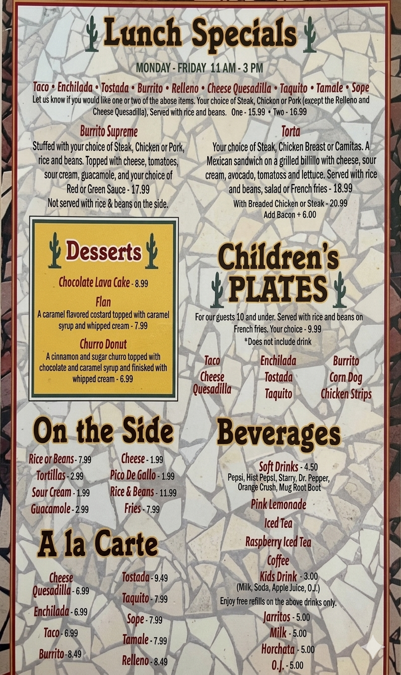 Menu page 5