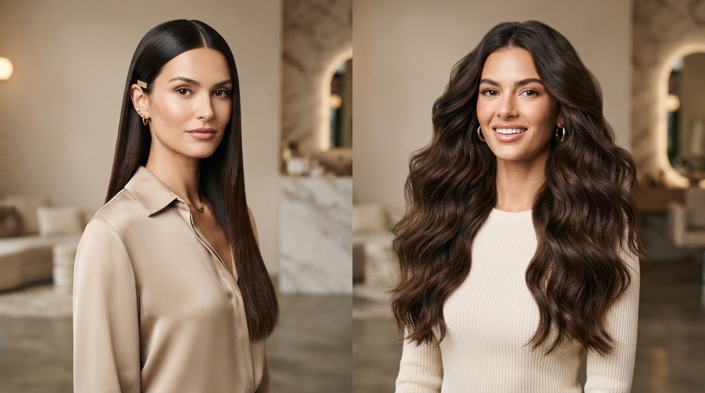 Comparison of tape-in and hand-tied hair extension methods