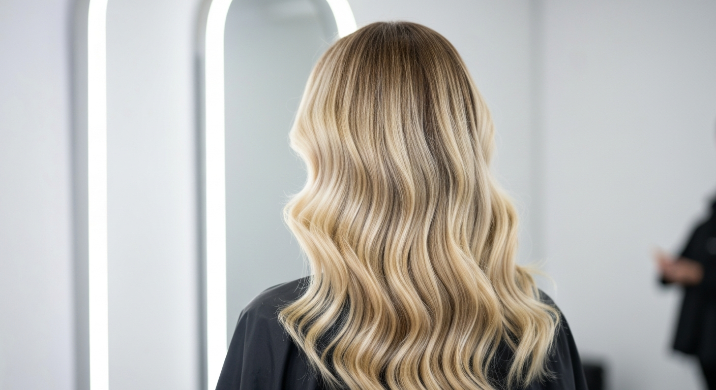 Beautiful blonde balayage hair