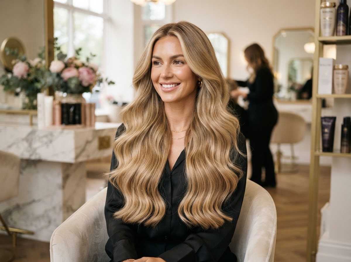 Seamless Blonde Blend — hair extension transformation by Luxe Hair Concierge