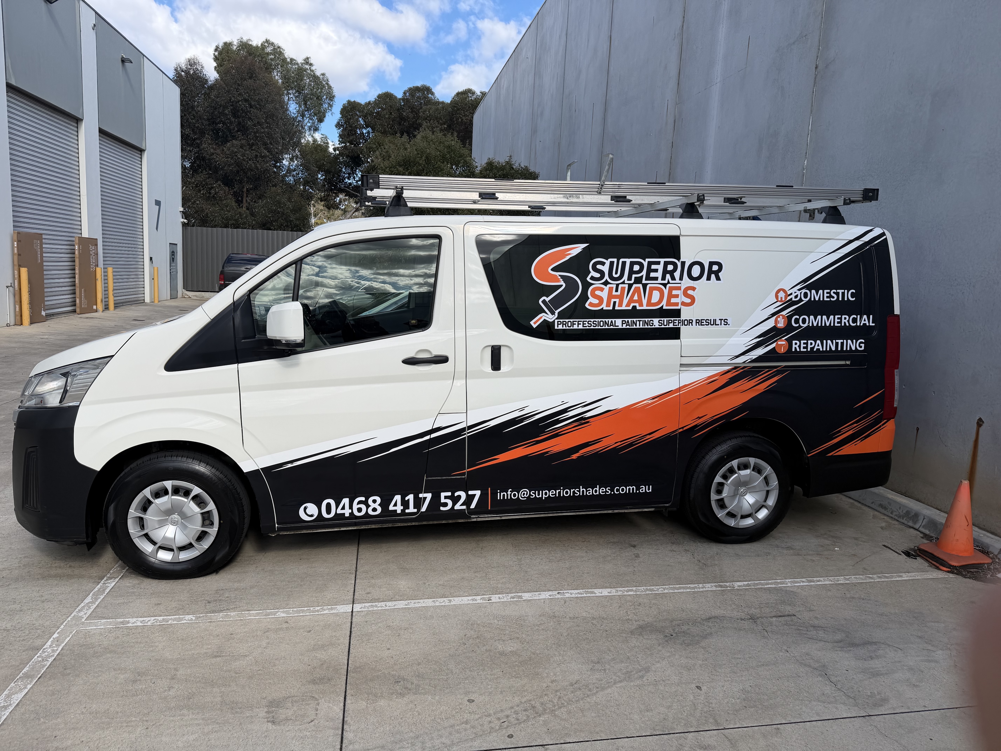 Superior Shades Painter Van Wrap