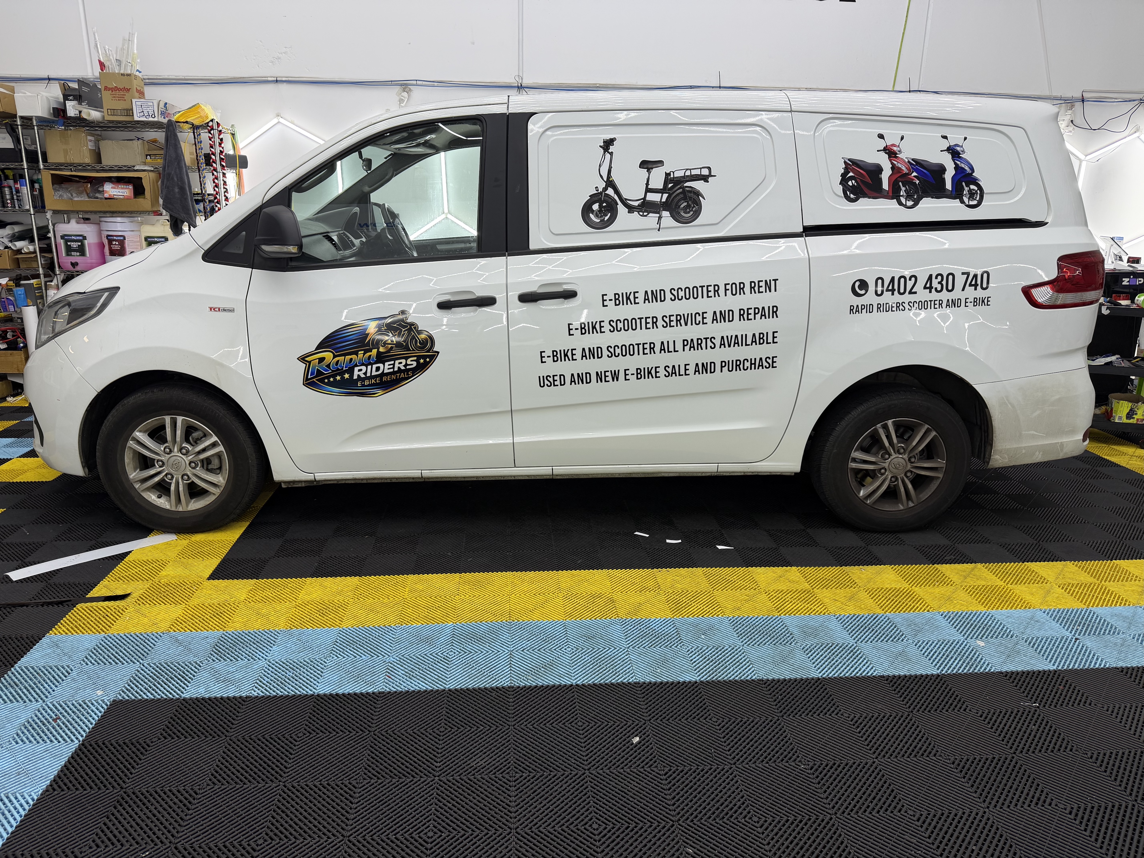 Rapid Riders Van Branding
