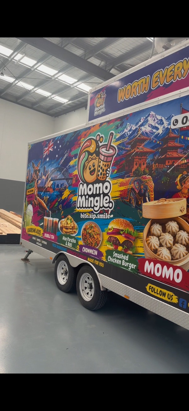 Momo Mingle Food Truck Full Wrap