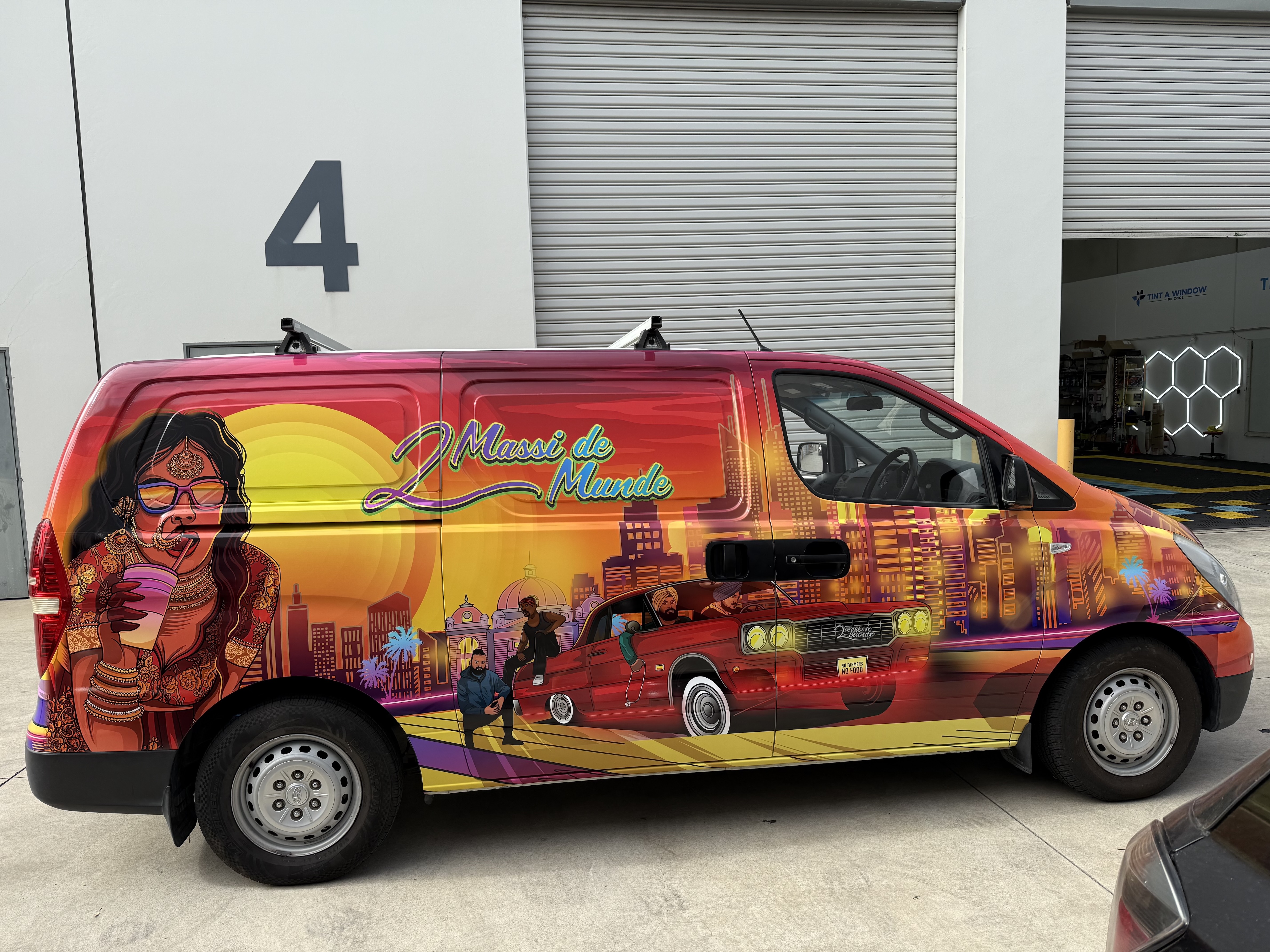 Custom Vibrant Van Wrap