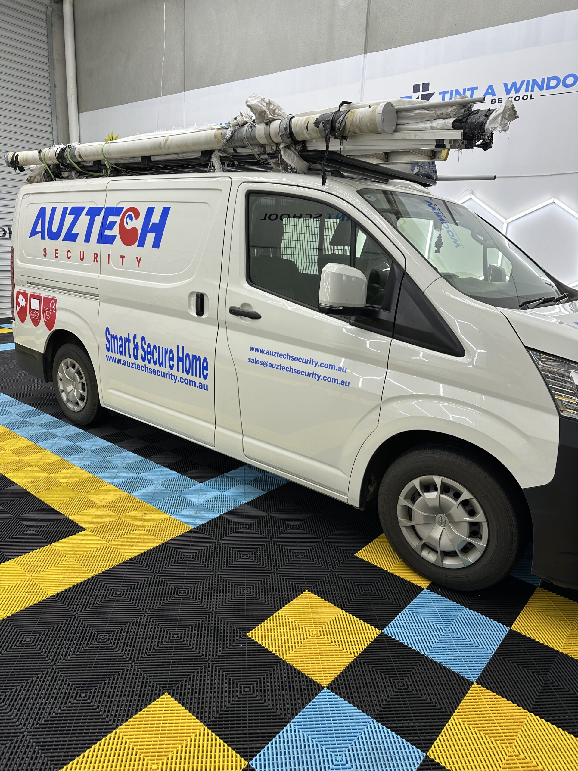 Auztech Security Van Wrap