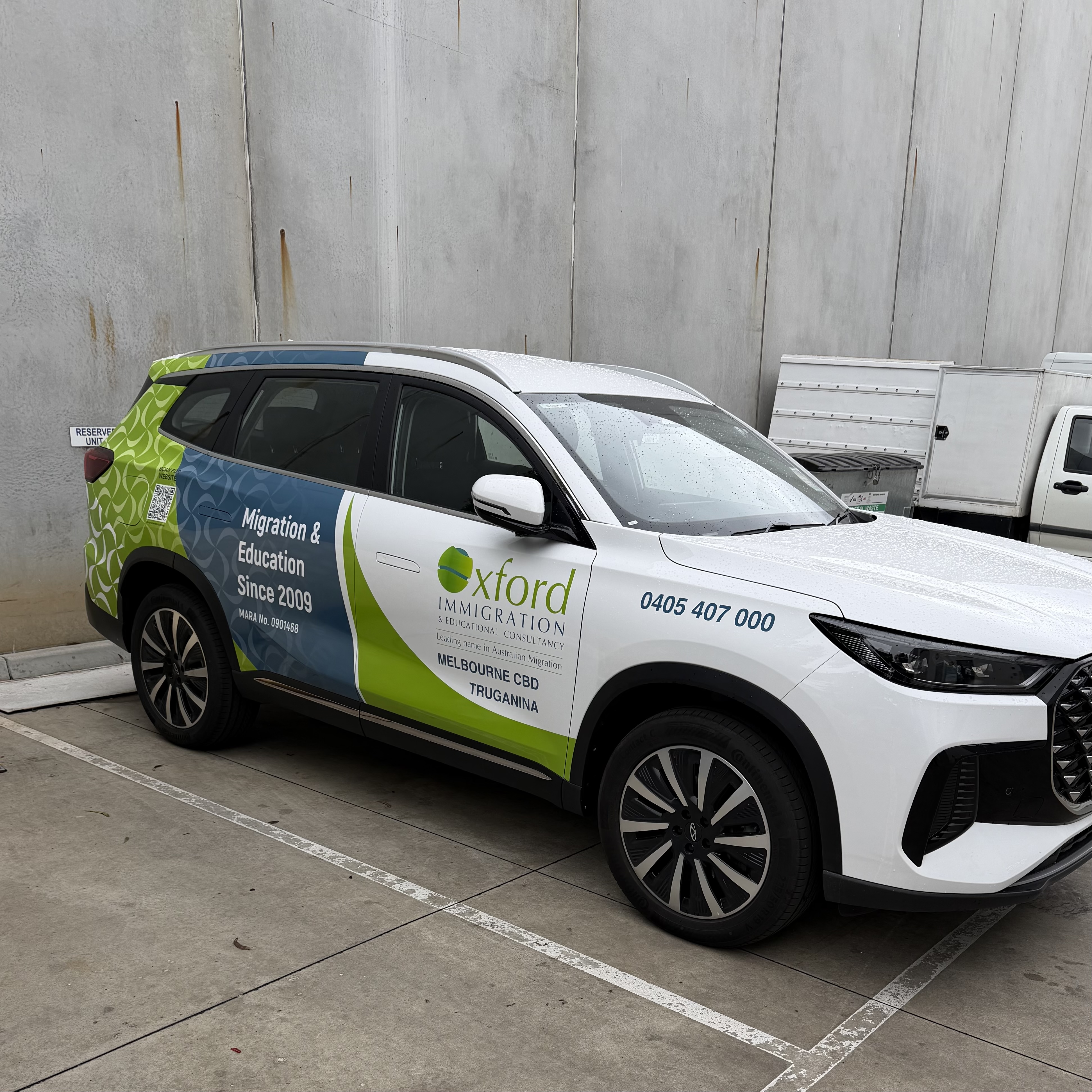 Oxford Immigration Car Wrap