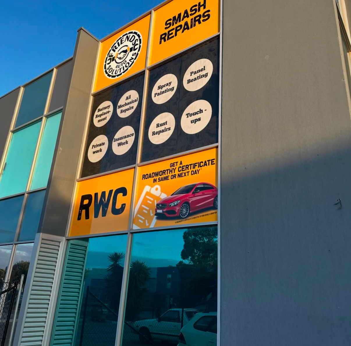 Friends Auto Window Graphics