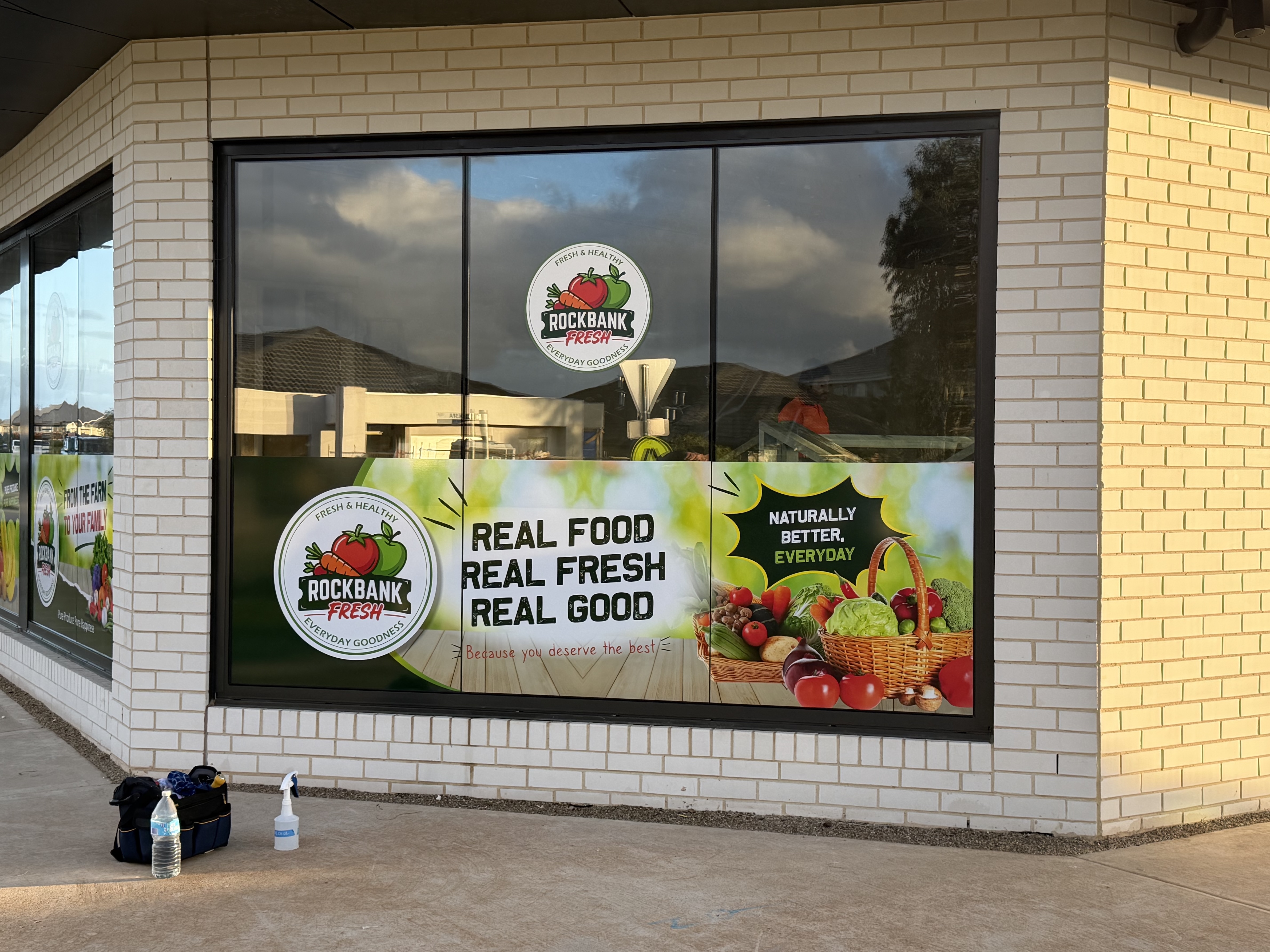 Rockbank Fresh Storefront Signage