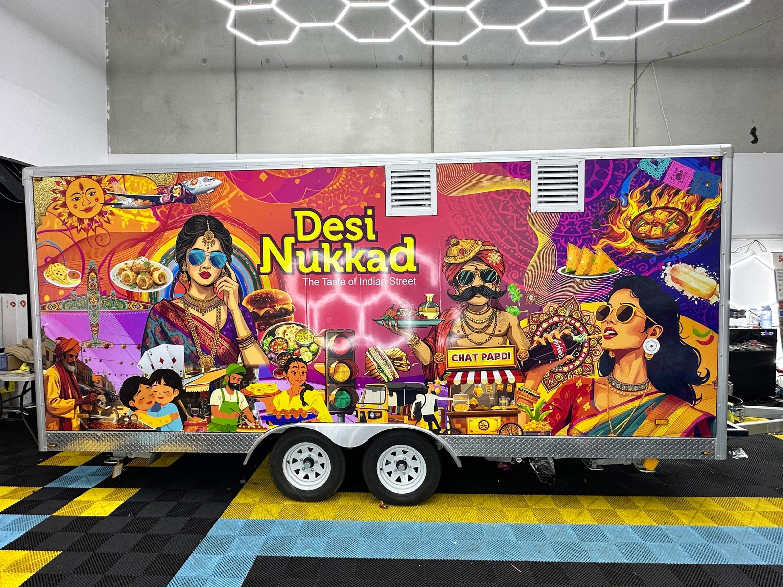 Desi Nukkad Food Truck Wrap