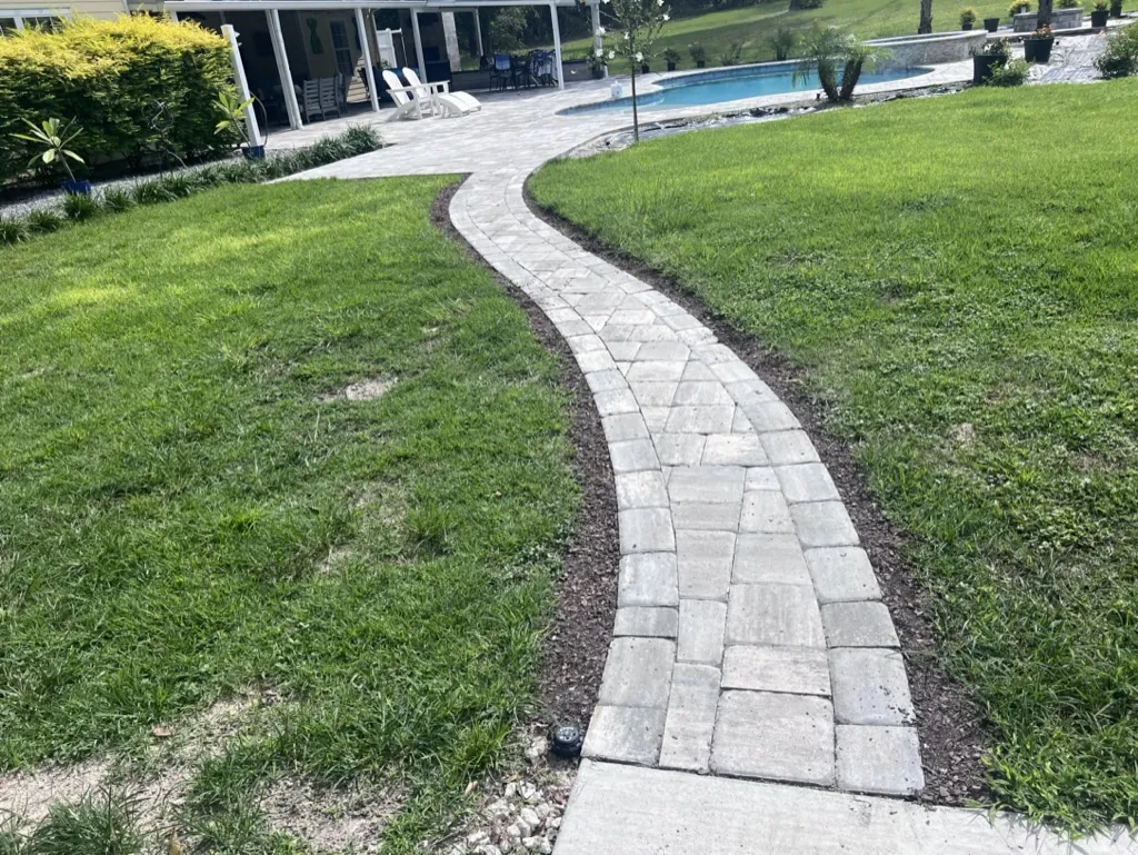 Custom paver patio design in Alachua County, FL