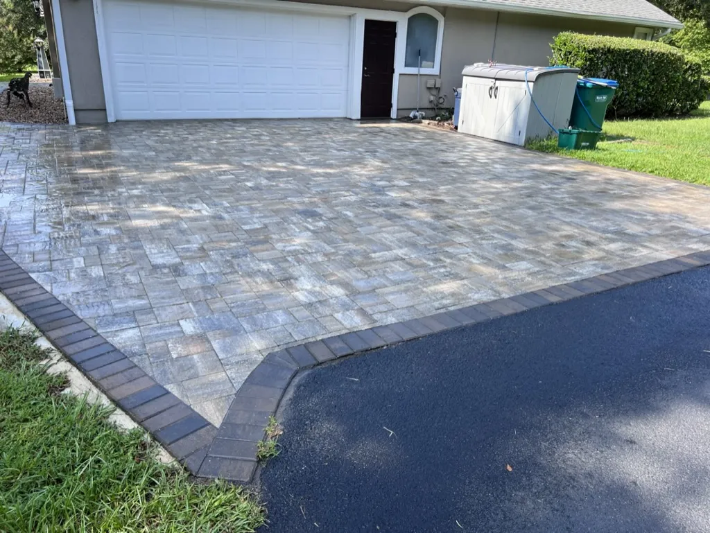 Detailed paver walkway in Alachua County, FL