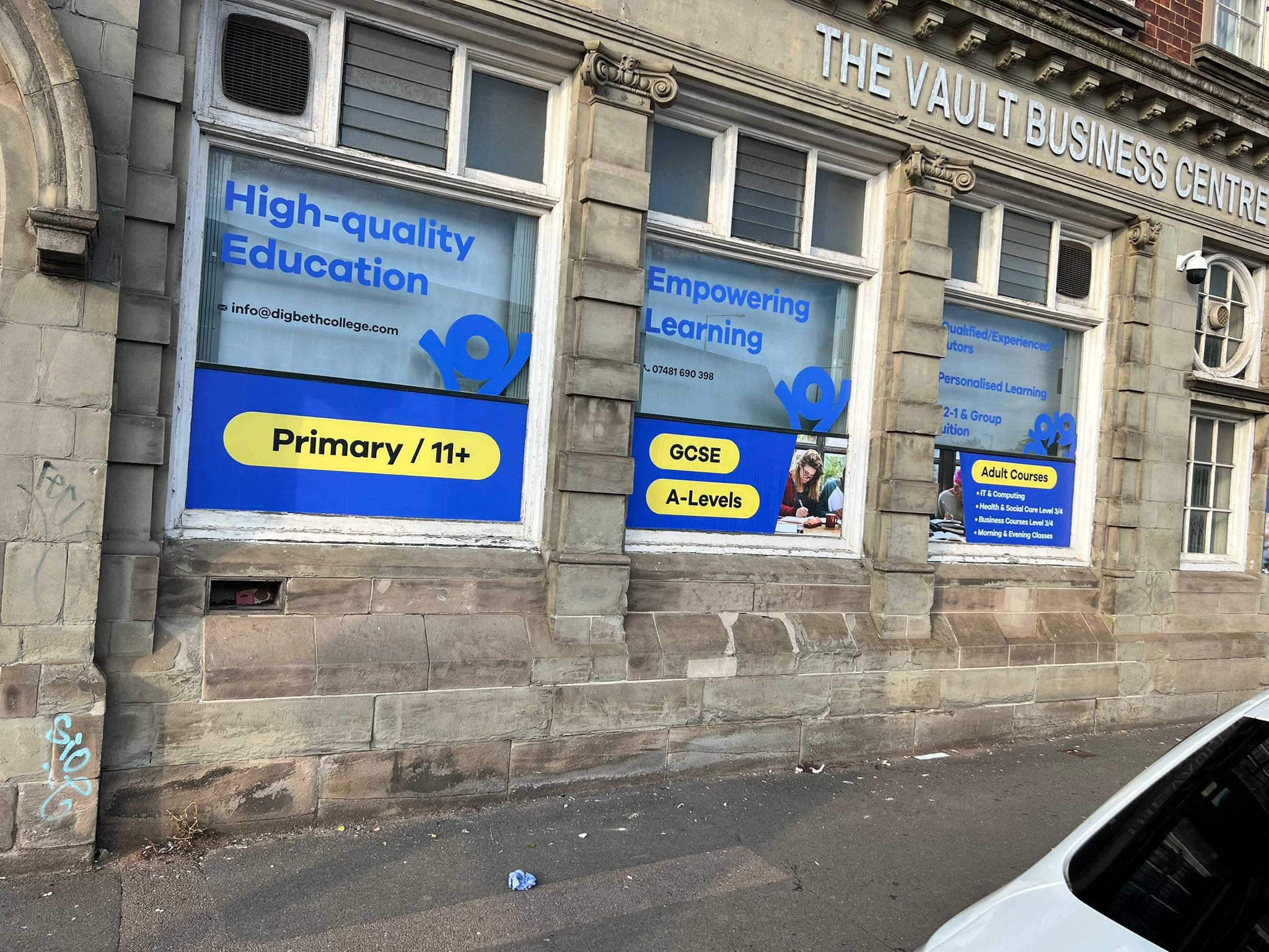 Digbeth College Window Vinyls