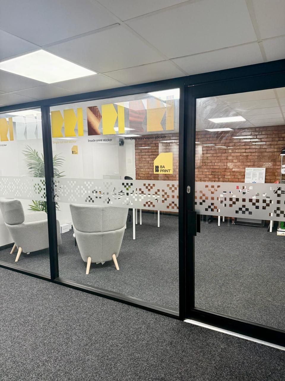 BA Print office outside window