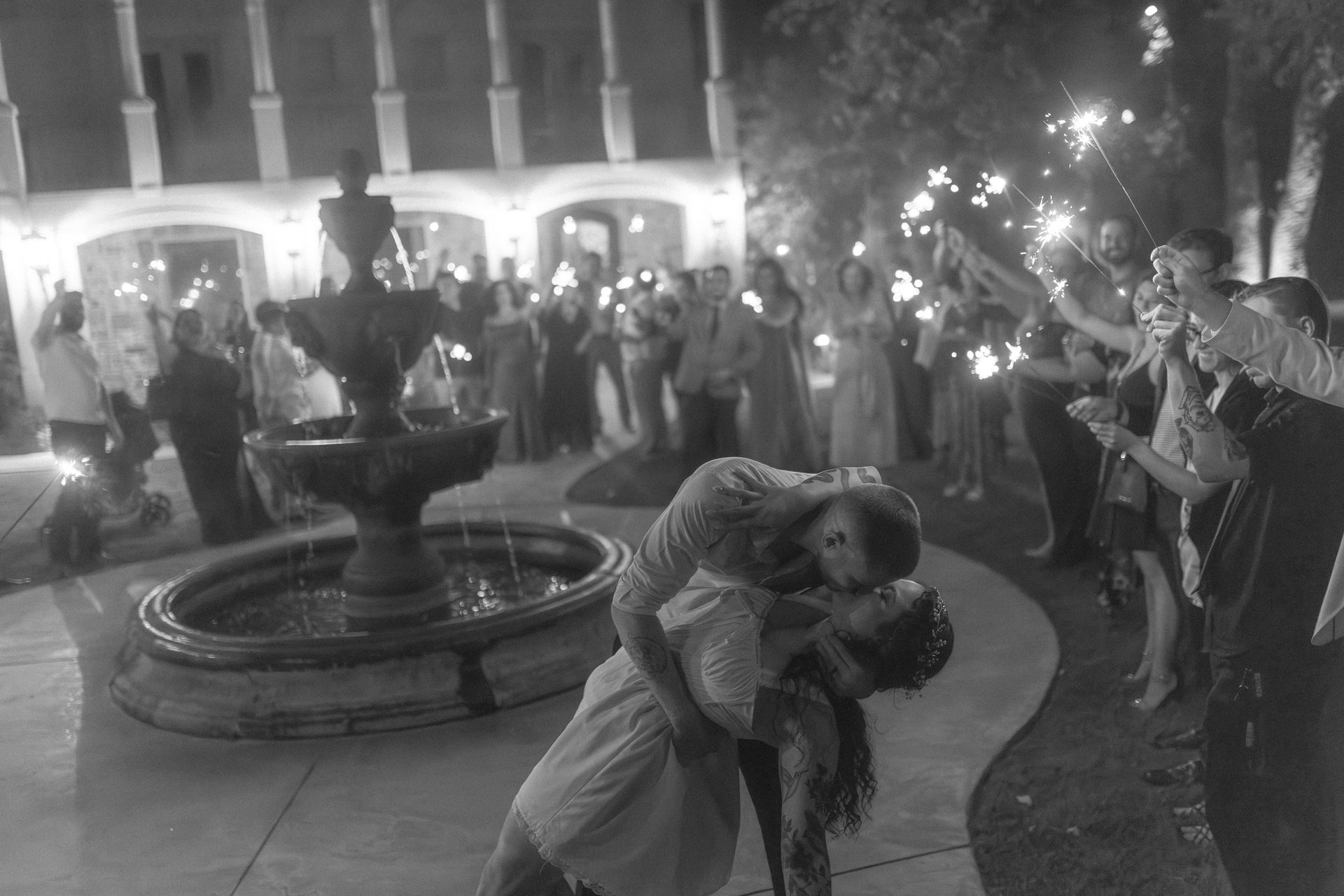 Elegant wedding couple