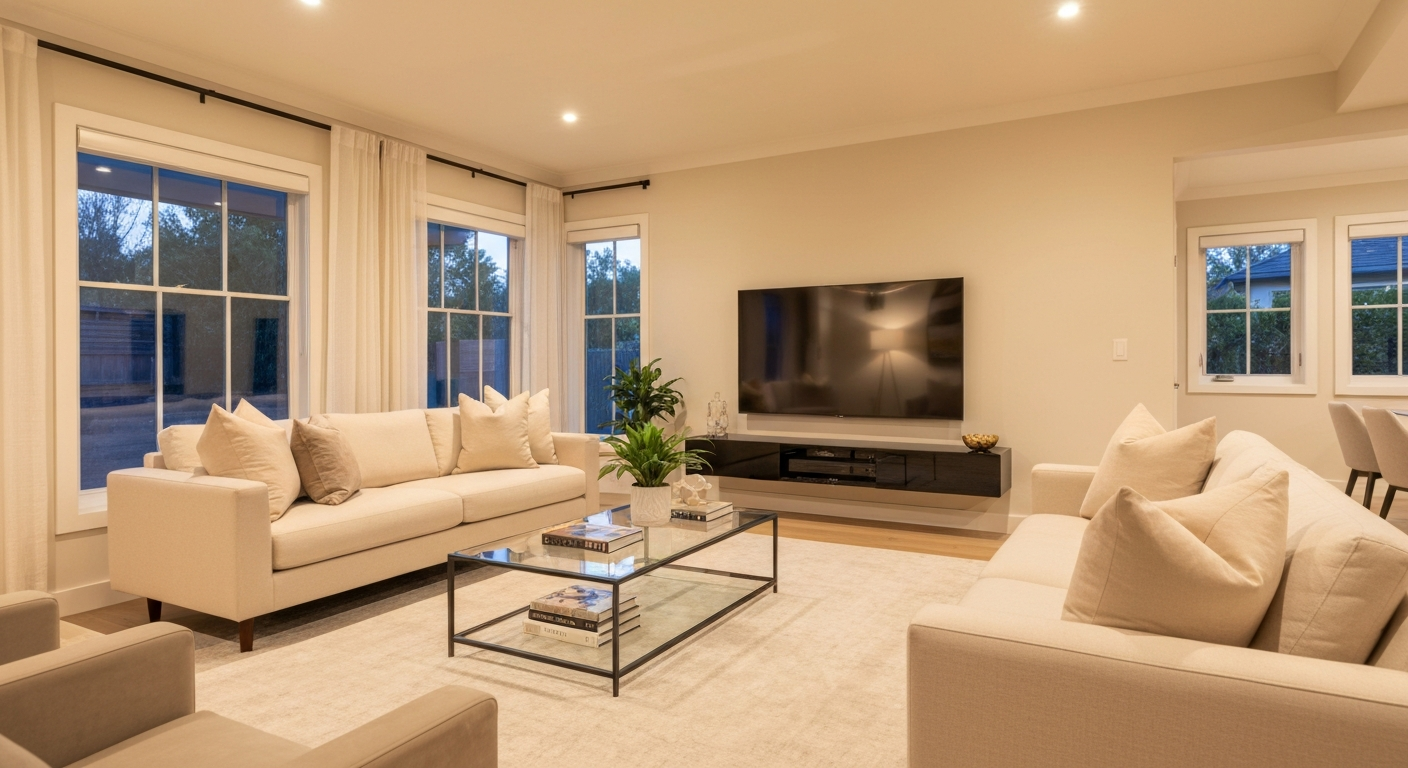 High standard modern living room for NuBNB property