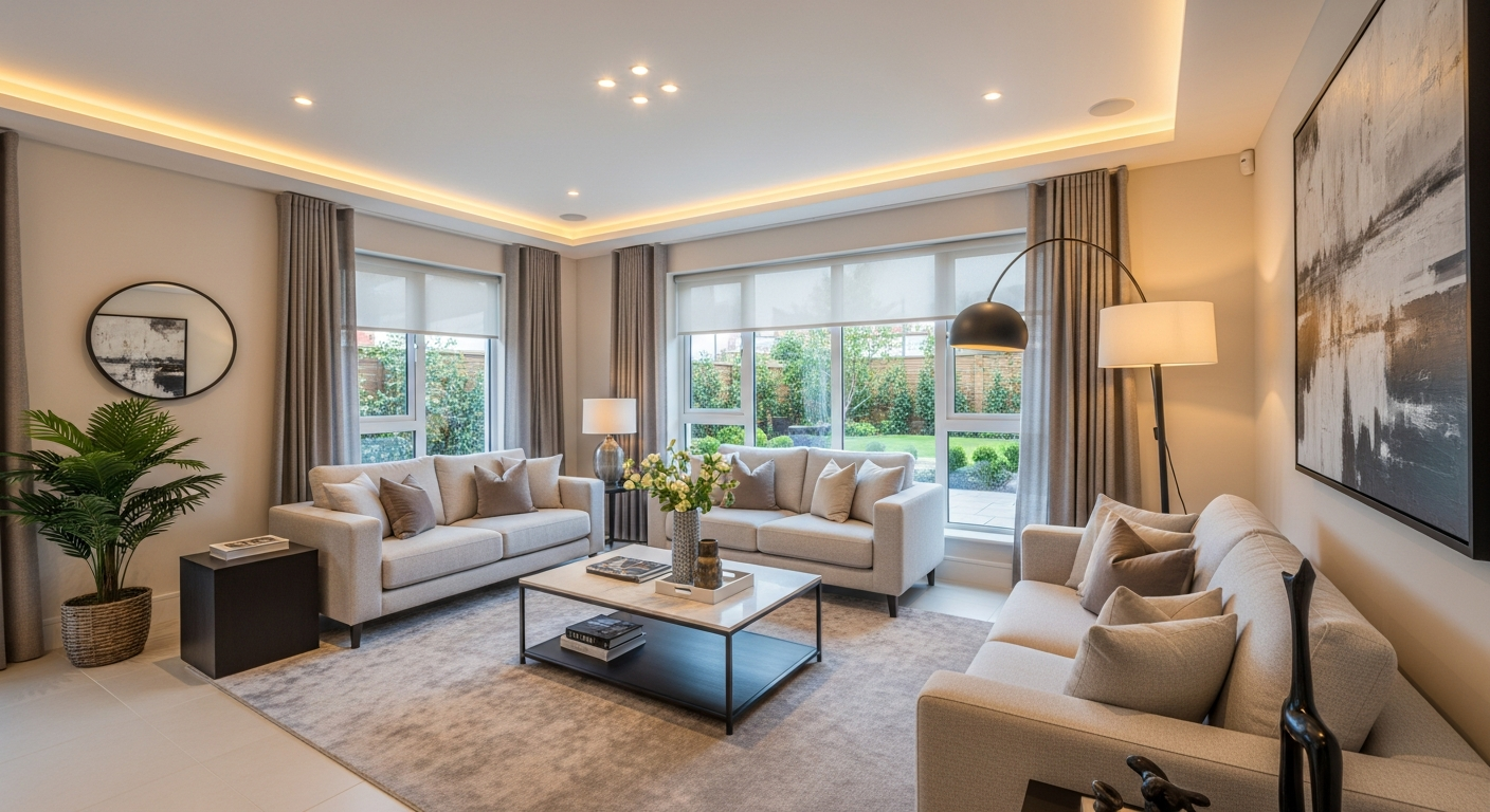 Bright and modern living room for NuBNB FAQs