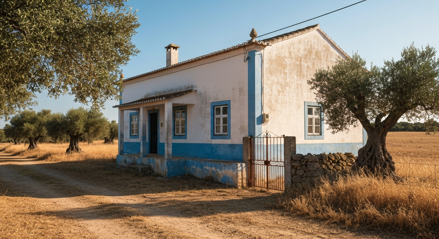 Detalhe da propriedade no Alentejo