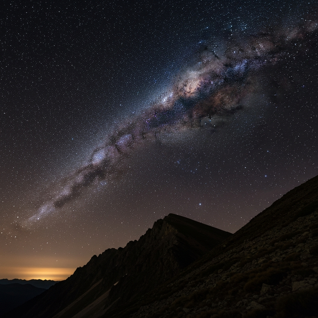 Breathtaking stargazing Virginia and dark sky Virginia over the mountaintop